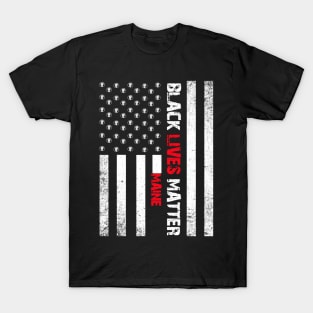 Maine black lives matter Flag American Vintage T-Shirt